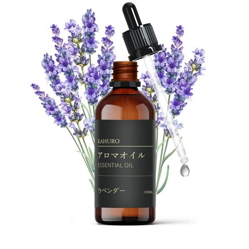 Kahuro ラベンダー 精油 100ml エッセシャンオイル 純天然抽出 アロマオイル アロマディフューザー用 アロマストーン用 プレゼントに最適 フローラル系 Lavender Essential Oil