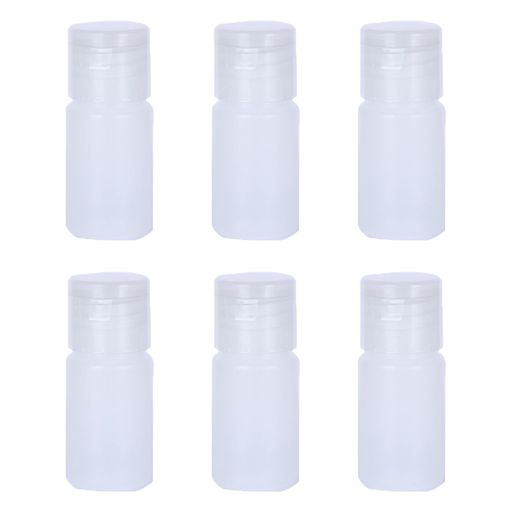 Stoooduoトラベルボトル詰め替えボトル20ml小分けボトル6本入りプラスチック製詰め替え容器半透明液体化粧品保存旅行出張保存ボトル