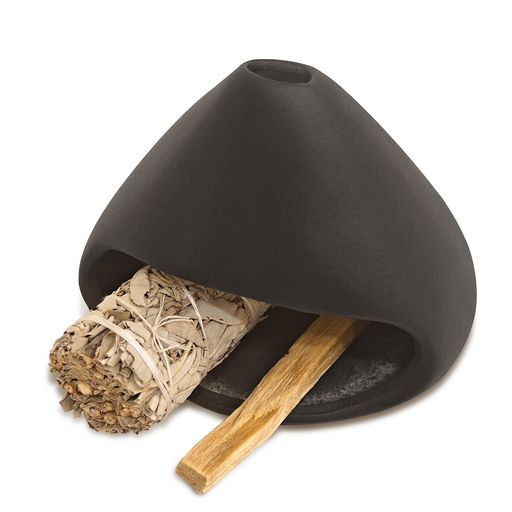 Yawlsowパロサントホルダー香炉チャコールバフール香炉スマッジボウルパロサント受け皿お香立てセージ..