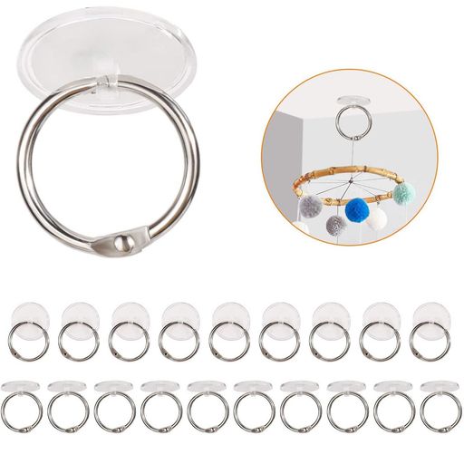 OOTSR2cm粘着シーリングフックスモールディスクハンギングフック2.5cmのバインディングリング付き粘着..