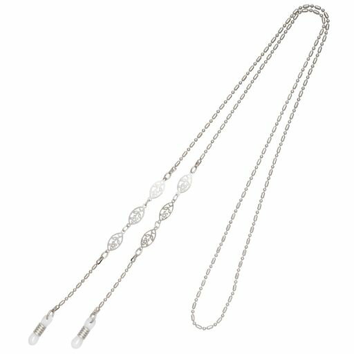 テーシーケース(Tccase)メガネホルダーメガネストラップ70cmシンプルネックレス真鍮ずれ落ち防止アイウ..