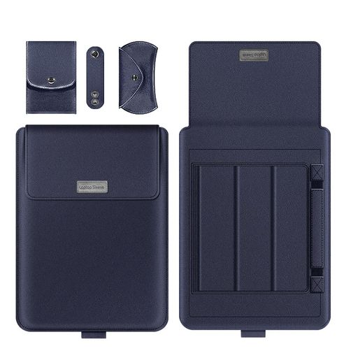 ノートパソコンケース薄型PCスタンド機能ノートパソコンカバー3つ折りスタンド折りたたみ式ミニポーチ付き360°保護PCケース耐衝撃ノートパソコン収納バッグ学校仕...