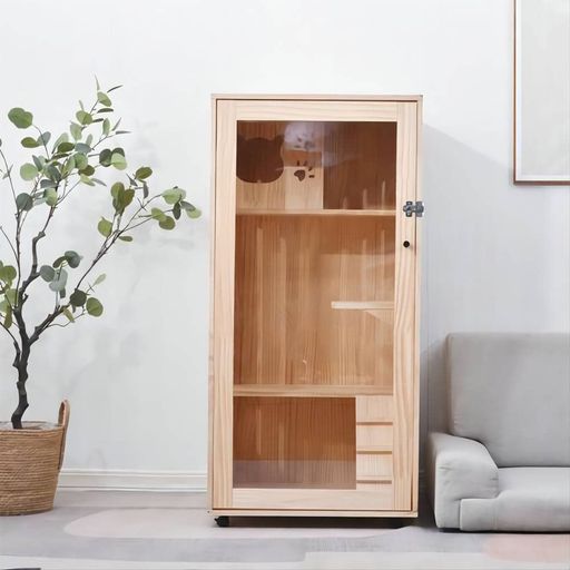 BTM猫ケージキャットケージ3段木製フレーム広々大型おしゃれキャットハウスネコハウス留守番梯子付き保..