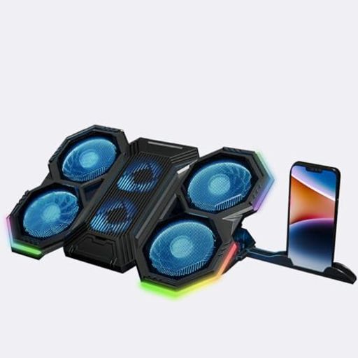 Zacooraラップトップ冷却パッド|強力なターボファンラップトップクーラー|過熱を避け、ゲーミングノー..