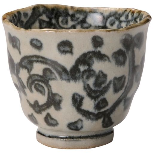 山下工芸湯呑み陶器φ9.3x8.3cmタコ唐草たっぷり碗15026000