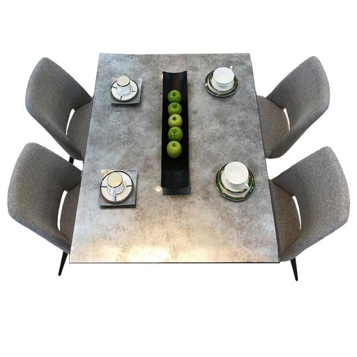 アルファタカバダイニングテーブルセット4人用140cmガラスガラス天板ダイニング4人掛け食卓テーブル4人..