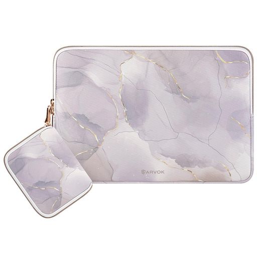 Arvok13-14インチパソコンケースラップトップスリーブケースMacBookAir/Pro360°耐衝撃薄型撥水収納袋ダブルファスナーノートPCバッグインナーバッグ保護ケースタブレット1313.314インチ(肌色墨絵)