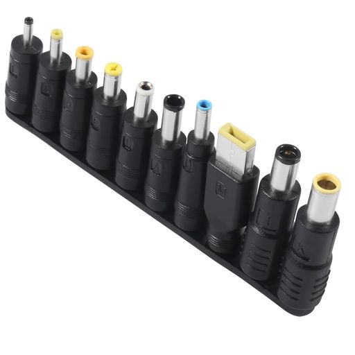 DC5.5x2.1mmコネクタキットノートパソコン用電源アダプタ10種DC変換プラグ