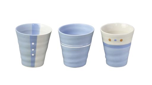 セイエイ(Seiei)【美濃焼手描きブルーお茶カップ】湯呑カップティーカップ