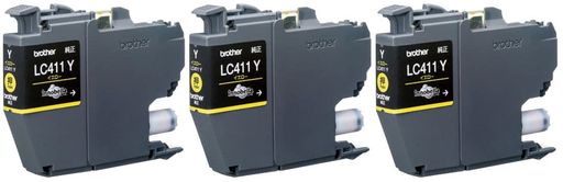 ブラザー工業LC411Y純正インクカートリッジ(イエロー)3本セット