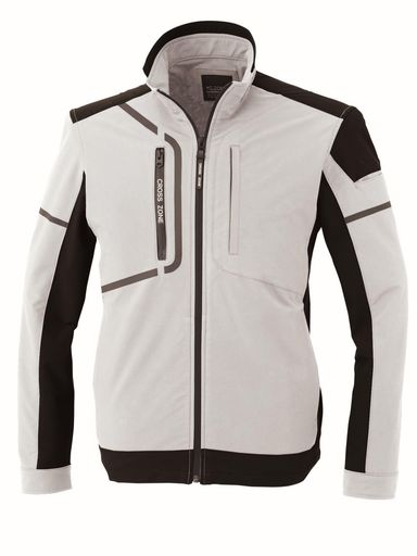 ジーベック(Xebec)ブルゾンシルバーグレー4L2520-22-4L