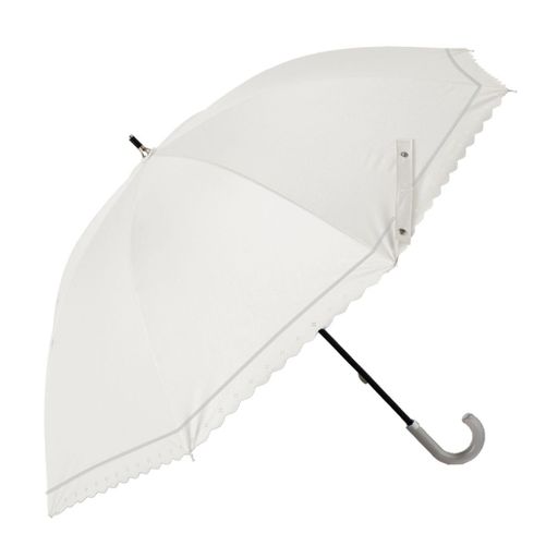 HAU晴雨兼用パラソルPUコーティングUVカット遮光率99%ショートタイプスカラップ10002954オフホワイト