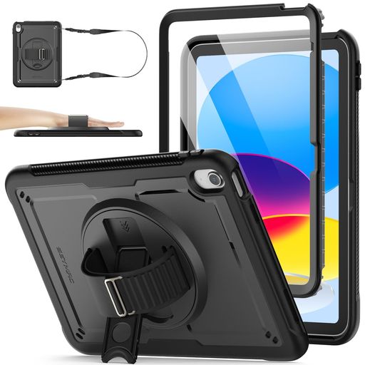 SEYMACstockiPadA16第11世代11インチ/第10世代10.9インチ専用ケース耐衝撃Gフック式ハンドストラップ36..