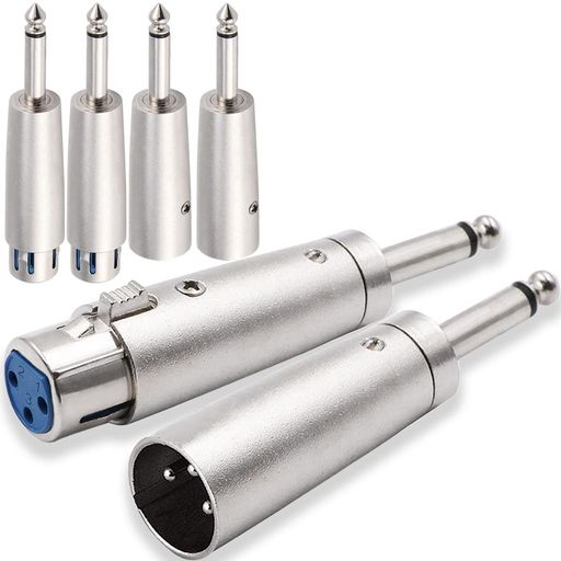 製品用途: XLRから1/4インチオスTSアダプター。1/4インチ入力をXLRオスまたはXLRメス出力に変換します。 優れた素材: 亜鉛合金製で、導電性と耐久性に優れています。 無線周波数(RF)や電磁干渉(EMI)によるノイズを防ぐ高品質の金属シールドタイプ。 強力な接続: XLR エンドにはロック設計があり、デバイスを接続するときにしっかりと安定して接続でき、頻繁なケーブルの落下の問題を解決します。 用途: プロオーディオ用XLRアダプター。ミキサー、マイク、アンプ、EQ、ラック、キーボード、ギター、エレクトリックピアノ、ドラムなどに最適。 パッケージ内容: XLRメスから6.35mmオスアダプター3個。 3個のXLRオスから6.35mmオスアダプター。