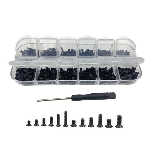ネジセット交換用ノートパソコン用ネジm2ネジセットステンレス製皿ネジ12サイズ収納ボックス付きpcマイ..