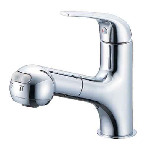 三栄 水栓金具洗面用シングルスプレー混合栓(洗髪用)K3703JV [仕様:一般地用]