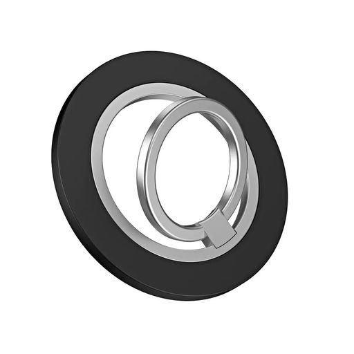 【2025最新型】スマホリング 360度回転式 MagSafe リング 落下防止 マグセーフリングマグネット 薄型 携帯リング 高級合金素材 角度調節可能 簡単着脱 i-Phone 16 15 14 13 12 Androidに対応 (ブラック)