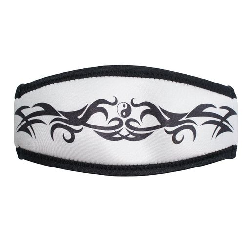 SeaCanary(シーキャナリー)シュノーケリングダイビング用マスクストラップカバートライバルラインホワ..