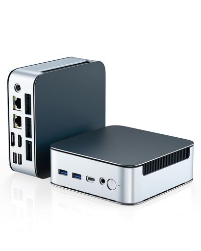 GetorliミニPCAMDRyzen5300U搭載-【N100/N150/3500U/4300Uを上回る性能】16GBRAM512GBSSDデュアル2.5GLAN&WiFi6対応小型パソコン、3画面出力可能コンパクトpc