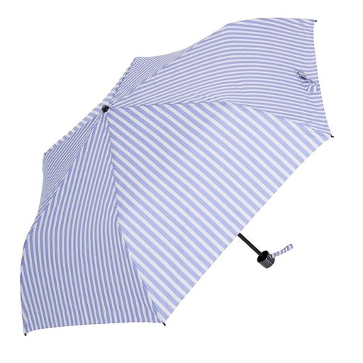 ムーンバット【スイートジャスミン】折りたたみ傘耐風軽量ストライプ21-222-41701ターコイズブルー