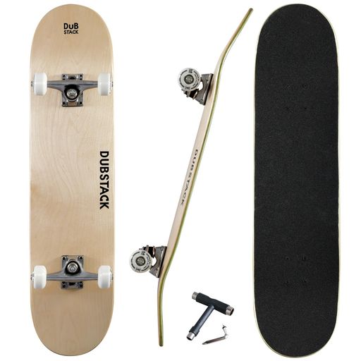 DUBSTACK(ダブスタック)スケートボードDSB-01初心者向け32x8インチAbec7(オイル)大人子供skateboardス..