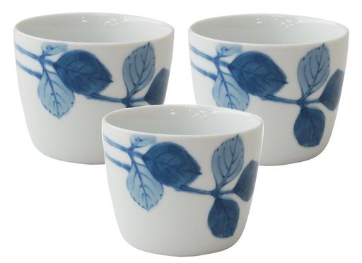 波佐見焼和山窯マルチカップ3個入みつば323843