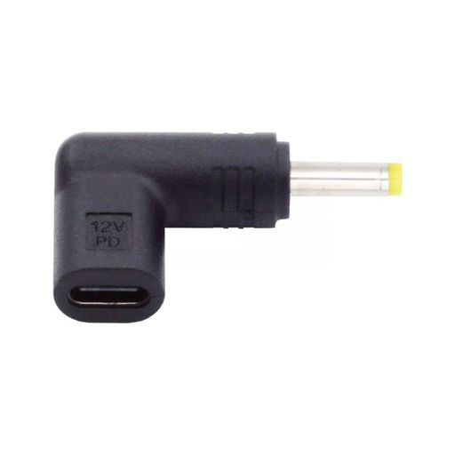 CableccUSB3.1タイプCUSB-Cメス-DC12V4.0x1.7mmプラグアダプター90度角度付きPDエミュレータートリガー