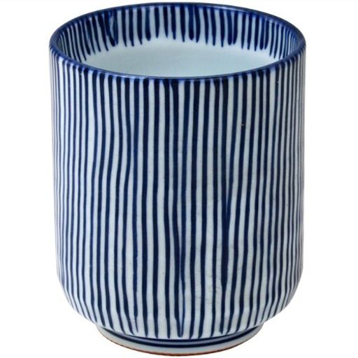 ランチャン(Ranchant)湯のみ(大)ブルーΦ7.3x9(cm)刷毛十草有田焼日本製