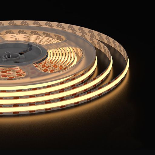 FCOB COB LEDテープライト DC5V USB 3000K 1メートル 320LEDs/m 高密度 フレキシブル LEDロープライト 調光可能 RFリモコン制御 APP調光コントローラー 非防水 変形可能 切断可能 Ra 90 電源がない daily-store-10362200 アクアデイリーストア パッケージ画像