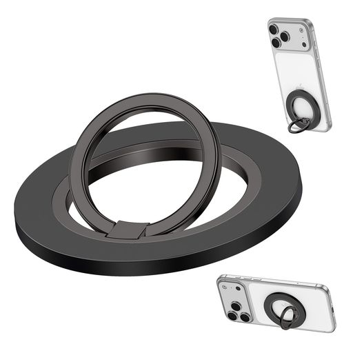 【対応機種】iPhone12及以上的机型,直接吸附使用-アップル12と以上の機種、スマホリングで直接吸着で使用できます。その他のモデルは、おまけの着磁シートに合わせてを使用する必要があります。このスマホリングはMagSafe対応機種もできます。 【高品質素材】マグネット リングは高品質の金属材料を製作して、耐久性が優れ、形状が丁寧的に加工して、より快適な使用感になります。 【強力磁力】超磁力磁石*14を採用しており、強力マグネットでiPhoneをしっかり吸着でき、ずれ落ちる心配なく快適です。また、跡を残さず取り外し可能で、スマホをきれいな状態でご利用いただけます。 【360°回転可能】360°横回転と90°縦スイングで、角度調整が自由にします。リングに指を通して持つことで落下防止に役立ちます。また、画面に触れる範囲が広くなり、片手操作が楽になります。 【横/縦向きに対応・最高の視聴体験】多用途スマホリング、日常生活、通勤、スポーツなどのシーンに適用して、軽量で外出携帯も便利です。