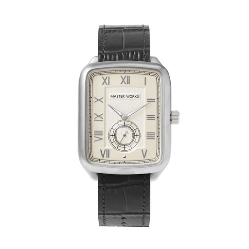 [MASTERWORKS]マスターワークスmasterworks腕時計QuadrangleMW10SI-GCBKG8腕時計メンズ日本製クォーツ33mmレザーベルトメンズウォッチスクエア型