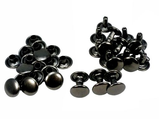 イチネンアクセスファミリーツール(FAMILYTOOL)両面カシメ大(頭径9mmx足長11.5mm)ブラックニッケル20組入56304