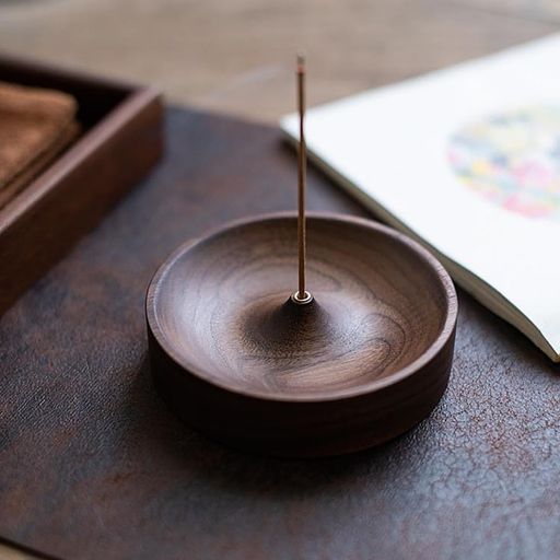 EEUOPQお香立て木製線香立て香炉香皿インセンスホルダー線香差し仏壇用インテリア癒し和風おしゃれシン..