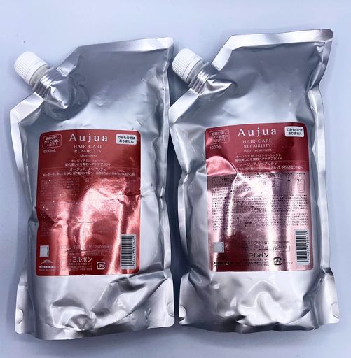 ミルボン(Aujua)オージュアリペアリティシャンプー1000ml&ヘアトリートメント1000gセット