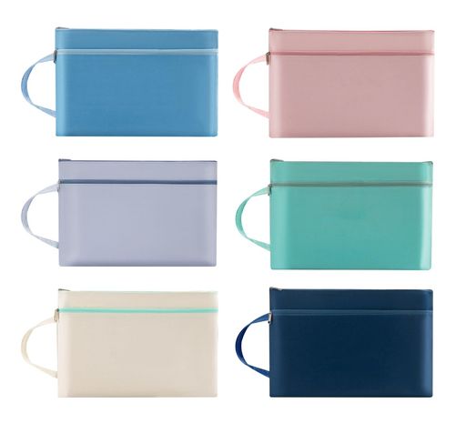 siawadekyファイル袋A4ジッパー式二層6個セット撥水取っ手付き大容量軽量書類ケースファイルバッグ領収書ドキュメント多機能資料書類仕事学習用整理収納旅行通勤通学自宅オフィス