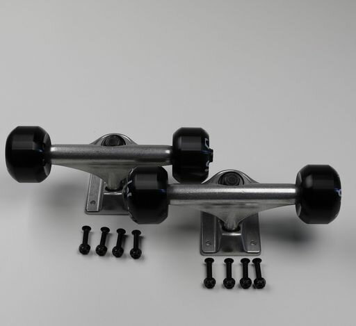 キッズスケートボード足回りセット4.75トラックトラック+ウィール+ベアリング+ビストラックサイズ4.75ウィールconical52mm100aベアリングABE...