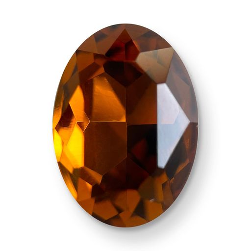 AURORAクリスタルオーバル-Vカット10x8mmトパーズ16pcs