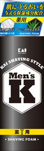 Men’sKシルクプロテイン配合薬用シェービングフォーム220g