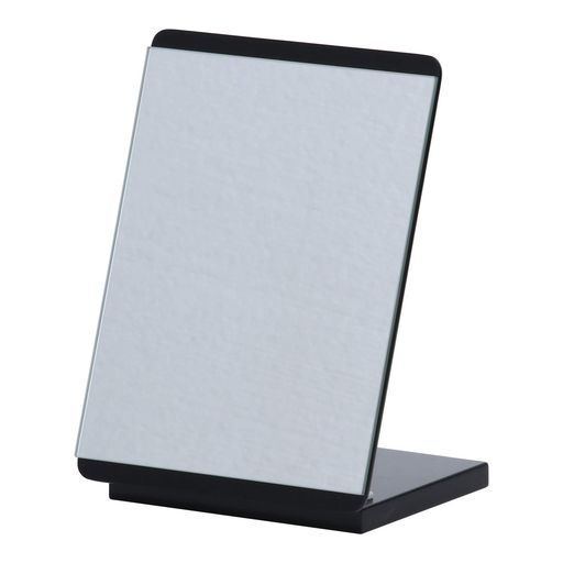 不二貿易(Fujiboeki)ミラーブラック幅16x高さ22cmカラーミラー卓上ロセット14427