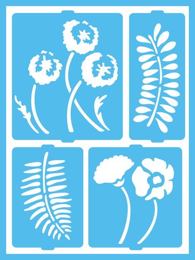 デコアートパティオペイントステンシルボタニカルガーデン18081003