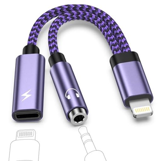 【2026新登場】GAEF Lightning-3.5MM変換アダプター 2in1 急速充電+音楽同時 充電しながらイヤホン iPhone イヤホン変換アダプタ MFi認証 搭載24bit/48KHz Hi-Fi音質 高耐久ナイロン 分歧