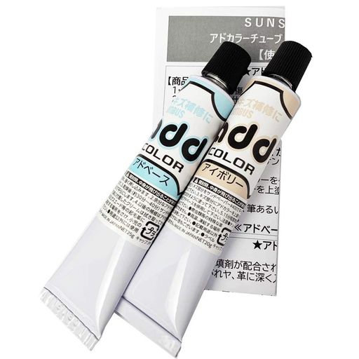 [SUNSTONE]コロンブス革のキズ補修アドカラーxアドベースセット(アイボリー)