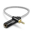 3.5MMTO6.35MM変換ケーブルCABLECREATION3.5TO6.35ヘッドホン変換アダプターアンプ、ギタ、ヘッドホン、ホームシアターデバイス、ラップトップ、スマホン等に適用(2)