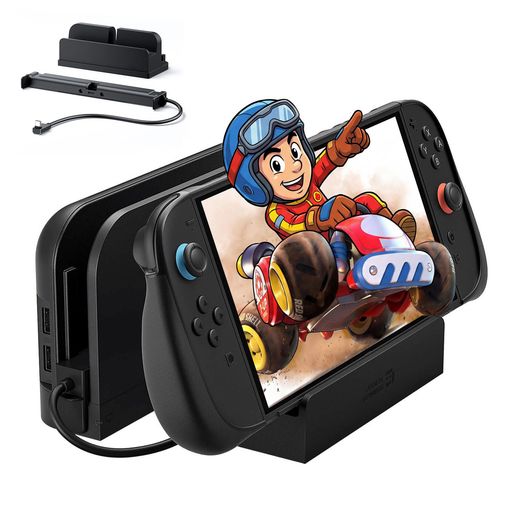 JSAUXSwitch2Dock用延長ケーブルスタンド付き35cmUSBC延長ケーブル厚型保護ケース対応急速充電10Gbpsデータ転送4K60Hz映像出力Dock機能1対1復元パッシブ冷却