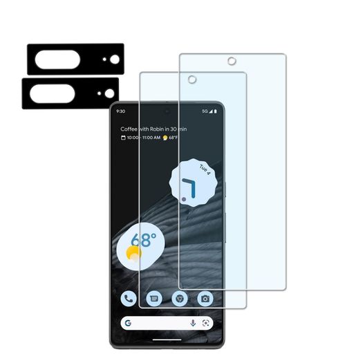 【2+2枚セット】KPNS日本素材製ブルーライトカットGOOGLEPIXEL7用ガラスフィルムカメラフィルムカバー保護フィルム