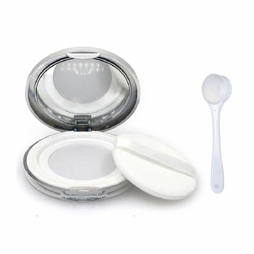 YAARUJEEパウダーケース5g超薄い厚さ1.5cmコスメ詰替え容器スポンジパフ付き鏡付き携帯用メッシュBBクリームファンデーション