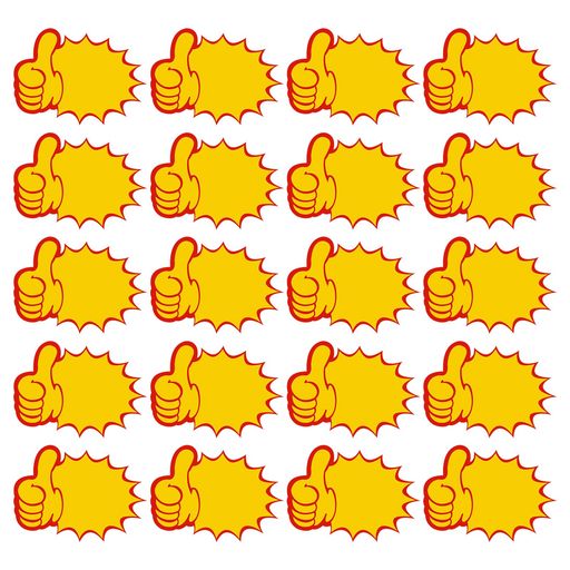 ANDCHI広告シール100枚サインカードプロモーションタグ書き込みPOP用紙手書き値札店舗・販促用品ポップ用紙爆発形状の値札プライスカード小売看板スーパー(3)