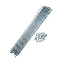 BULLSPANNスチールスポークJベンドサイクルスポーク自転車用ニップル付き260mmx2mm14G36本