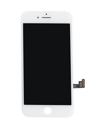 SZMiPhone74.7修理交換用フロントパネルセットタッチパネル(フロントガラスデジタイザ)LCD液晶パネルセット修理ツール付き(7白)