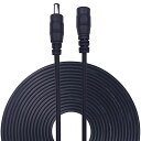 KABENJEE10MDCACアダプタ延長ケーブル、LEDテープ用電源コード、CCTV防犯カメラシステム用DC延長コネクタ(黒)